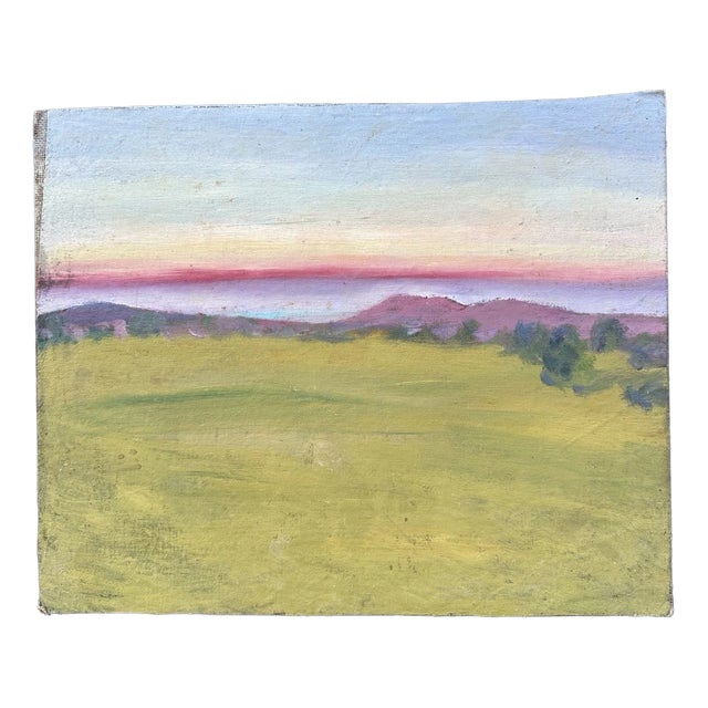 Möller Theo, Rhön, Fulda, Oil on Cardboard For Sale