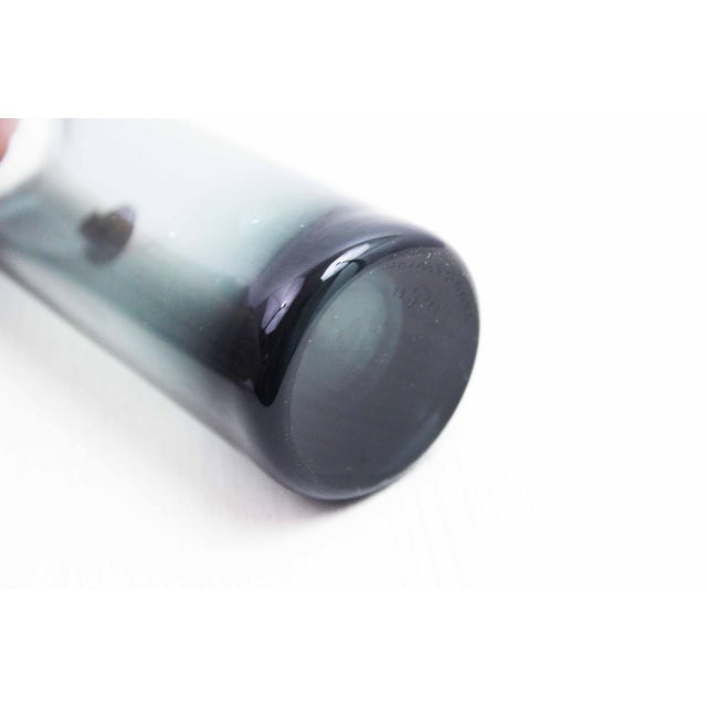 Blue Danish Vase by Per Lütken for Holmegaard, 1960s For Sale - Image 8 of 9