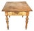 19th-Century American Pine Farm Table Original Surface, One Drawer For Sale