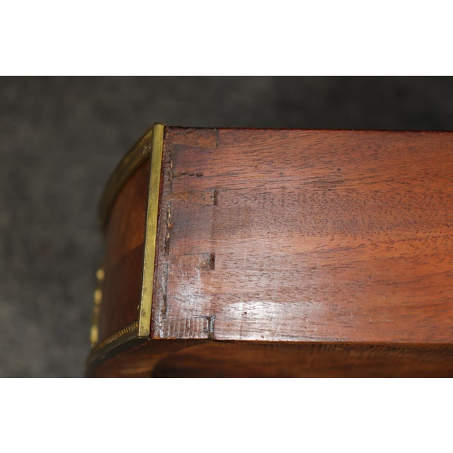 Breche D' Alep Marble French Louis XV Style Bronze Mounted 2 Tier End Table For Sale - Image 9 of 14