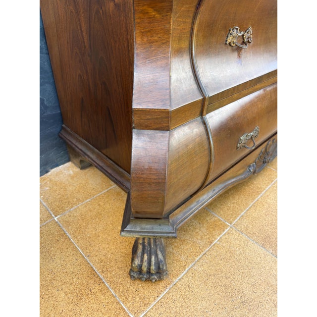Baroque Style Bombe Secretary Desk, Mid-20th Century For Sale - Image 6 of 16