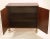 Wood Walnut and Bronze Bar Cabinet With Hand-sculpted Bronze Handles and Legs For Sale - Image 7 of 7