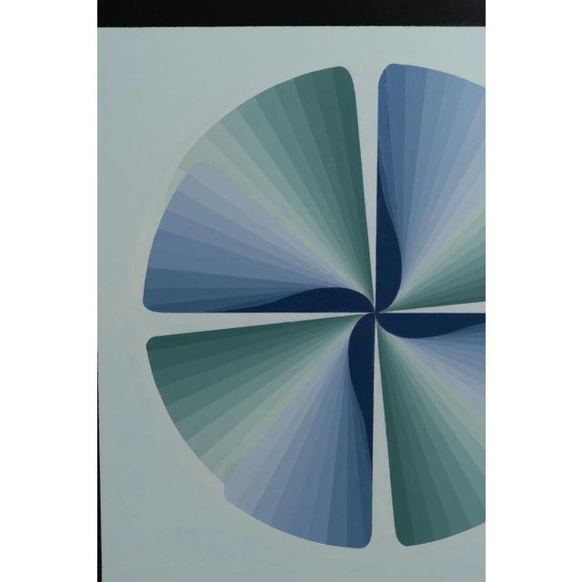 Mid 20th Century 20th Century Belgian Artwork With Metal Frame By Rene Berdal For Sale - Image 5 of 8