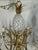 Late 20th Century Vintage 8 Light Cut Crystal and Brass Pineapple Chandelier For Sale - Image 5 of 12