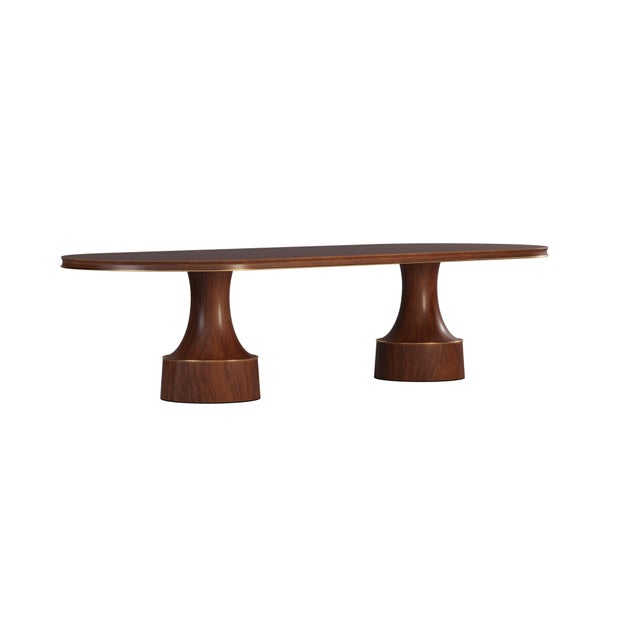Buck Oval Dining Table by Porus Studio For Sale - Image 9 of 12