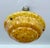 Metal Art Deco Amber Glass Pendant Light, 1930s For Sale - Image 7 of 14