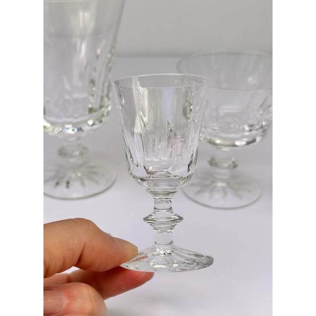 Each piece is signed-marked Orrefors. A gorgeous and large vintage collection of hand blown crystal stemware-45 piece set....