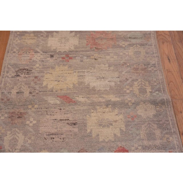 Tribal Nazmiyal Collection Modern Runner Abrash Rug For Sale - Image 3 of 9
