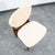 Off-white Mid Century Danish Modern Dining Chair John Stuart Wood Walnut Off White Cream For Sale - Image 8 of 12