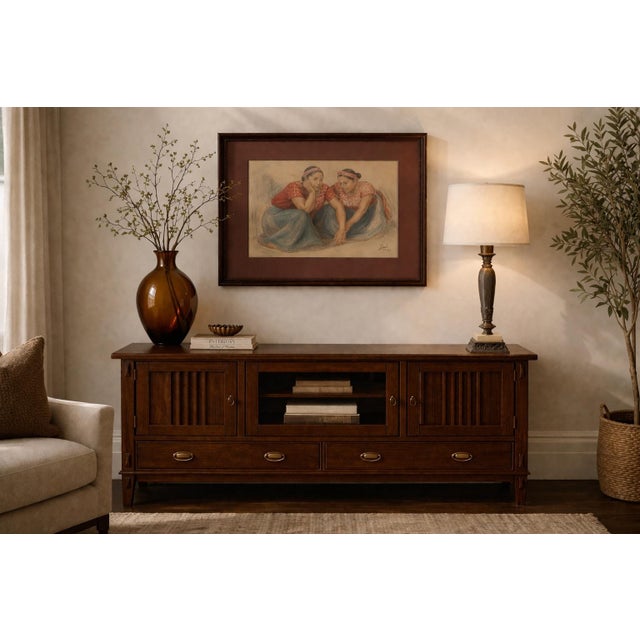 Vintage Rembrandt Pewter & Onyx Table Lamp With Linen Shade — Neoclassical Revival Form (L271) For Sale In Los Angeles - Image 6 of 6