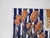 2000 - 2009 Contemporary Expressionist Floral Blue Stripe Painting For Sale - Image 5 of 7