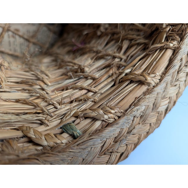 Spanish Andalusian Rustic Woven Esparto Baskets, 1960s, Set of 2 For Sale - Image 12 of 18
