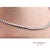 Silver 18k 750 Solid White Gold Natural Diamond Buguatte Tennis Necklace For Sale - Image 8 of 11