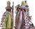 Large Mid-Century D. Poloniato Capodimonte Porcelain Table Lamp Courting Couple Harp For Sale - Image 13 of 18