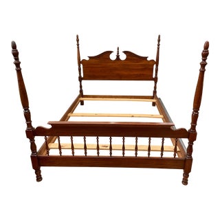 Queen Size Pennsylvania House Queen Anne Style Bed Frame For Sale