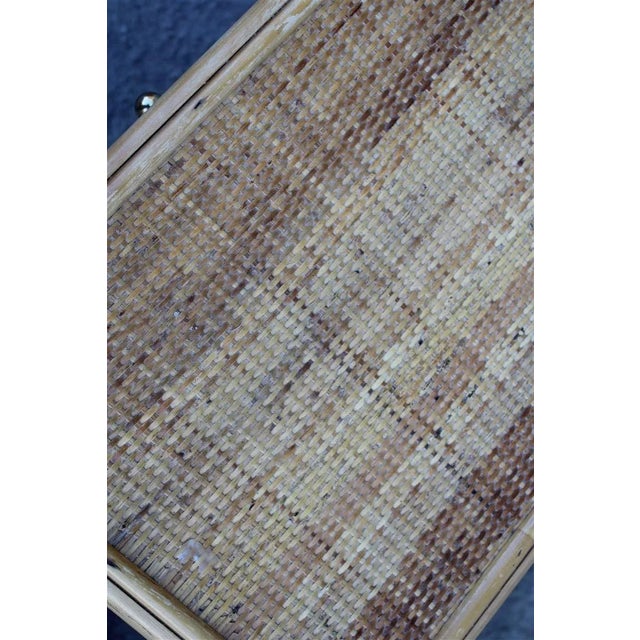 Italian Bamboo and Rattan Nightstand, 1950s For Sale - Image 6 of 9