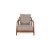 Gray Crono Lounge Chair in Grey Fabric and Wood from Flexform For Sale - Image 8 of 12