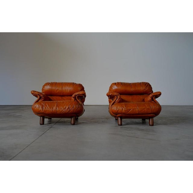 Lounge Chairs by E. Cobianchi for Insa, 1970s, Set of 2 For Sale - Image 3 of 18