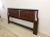 This mid century modern king sized headboard features hardwood construction, walnut veneer with original finish, unique...