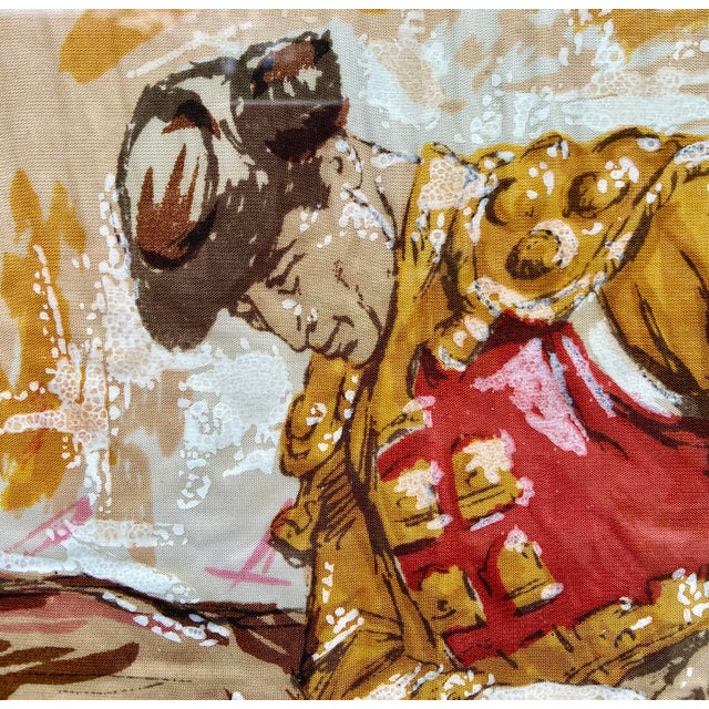 Framed Spanish Bullfighting Textile Poster, 1969 For Sale - Image 4 of 7