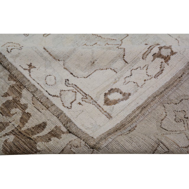2010s Oushak Hand Knotted Wool Rug, 9'3"x12'6" For Sale - Image 5 of 6