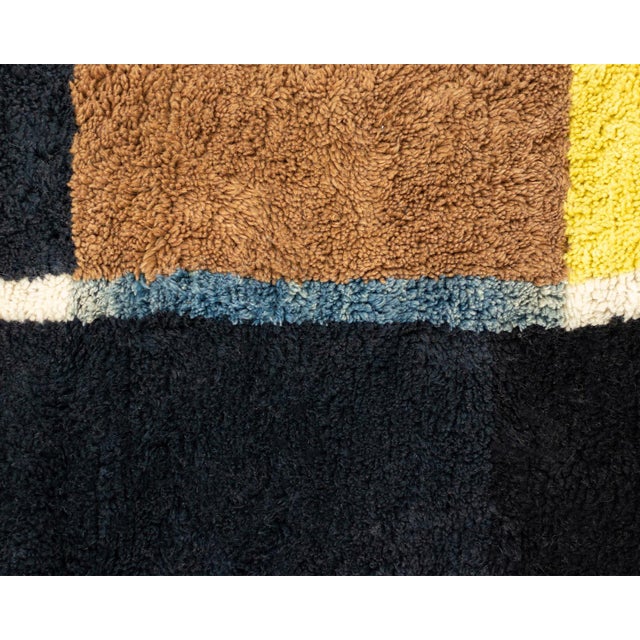 Hand-Knotted Wool Rug by Azele Studio For Sale - Image 4 of 9