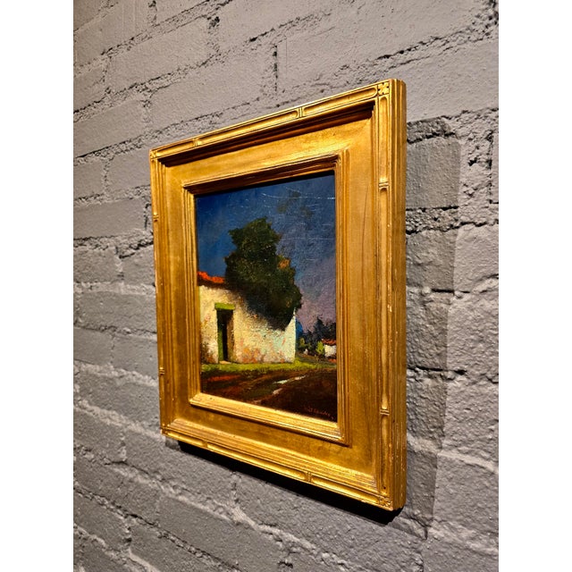 Will Sparks "The Adobe House With the Garden Wall, Monterey" (1923) - Early California Plein-Air Oil Painting For Sale - Image 9 of 12