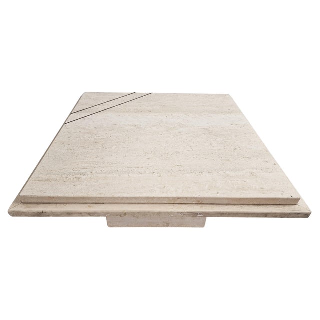 Vintage Travertine Coffee Table, 1970s For Sale - Image 10 of 10