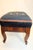 American 19th Century Early American Mahogany Footstool Footrest With Needlepoint For Sale - Image 3 of 7