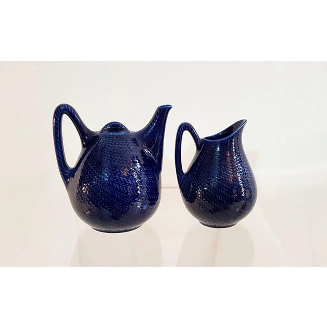 Teapot & Milk Jug by Hertha Bengtsson for Rörstrand, 1950s, Set of 2 For Sale - Image 9 of 9