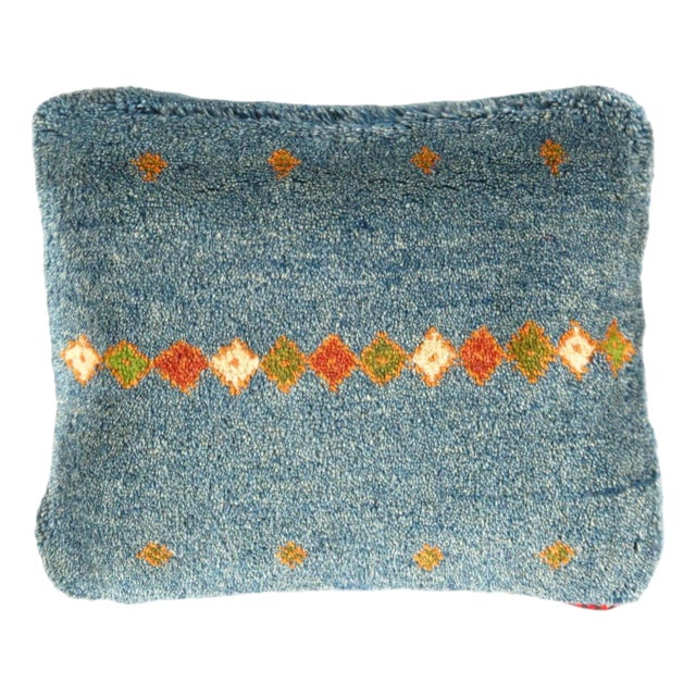 Pasargad DC Fine Hand Knotted Persian Gabbeh Pillow For Sale
