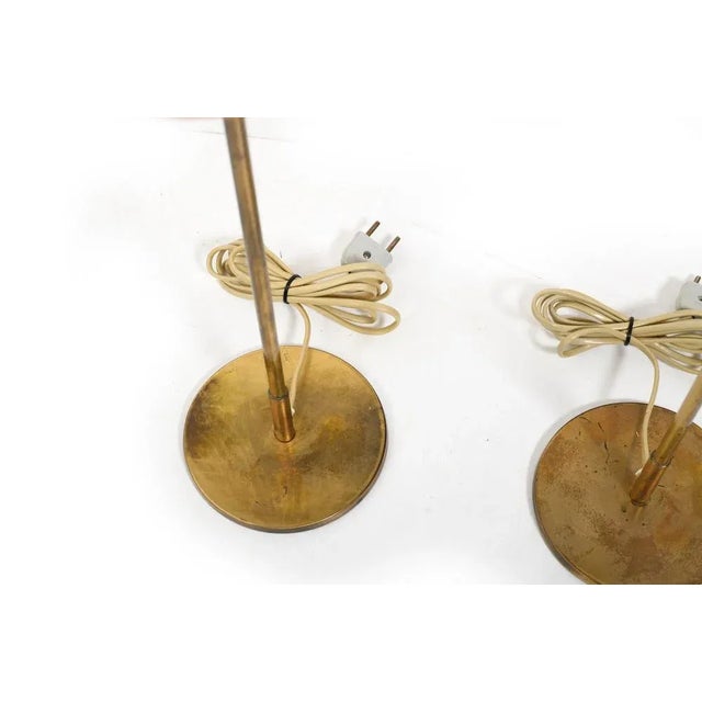 1960s Mid-Century Table Lamps with Wicker Shades from Lyfa, 1960s, Set of 2 For Sale - Image 5 of 7