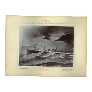 La Bretagne, Vintage Photo, October 13th 1893 For Sale