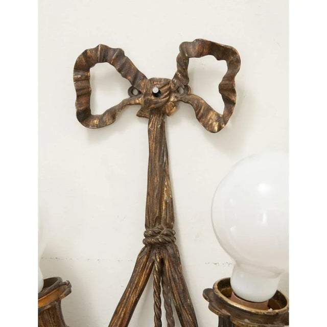 19th Century French 19th Century Gilt Bronze Louis XVI Style Sconce For Sale - Image 5 of 9