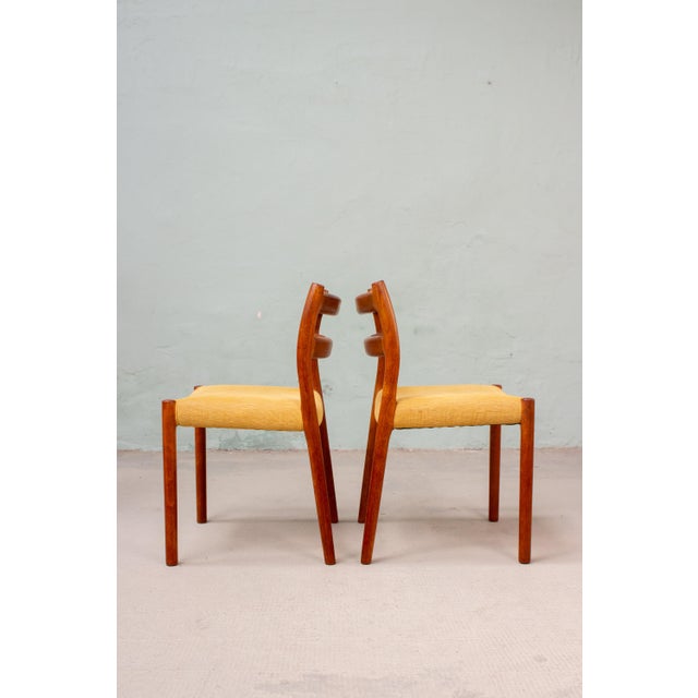 Danish Model 84 Chairs in Teak by Niels Otto Möller for J.L. Møllers, 1960s, Set of 4 For Sale - Image 9 of 18