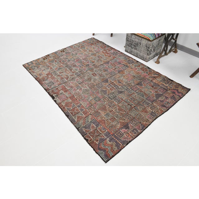 Vintage Turkish Kilim Rug For Sale - Image 11 of 11