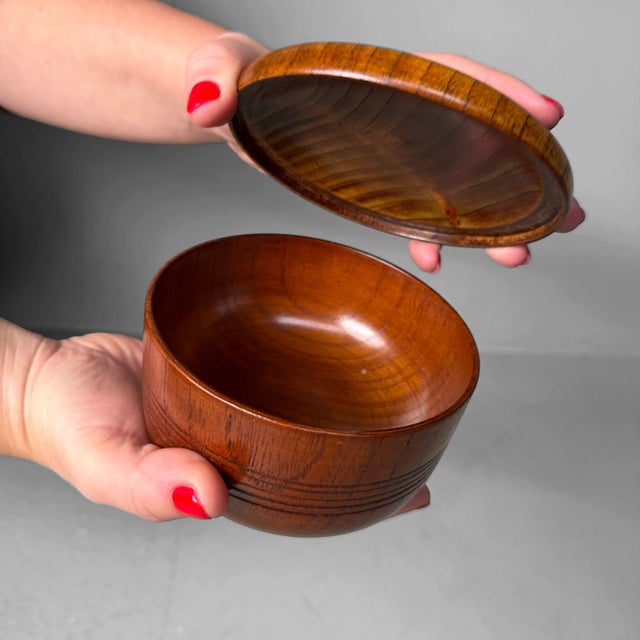 Japanese Wooden Tea Canister, 1970s For Sale - Image 10 of 16