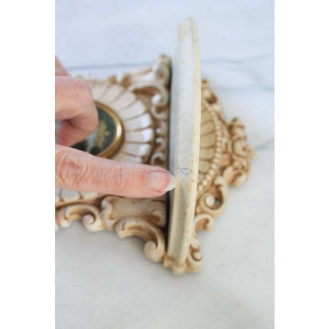 Vintage Victorian Style Cameo Wood Wall Shelves - A Pair For Sale - Image 9 of 11