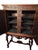 Antique Italian Renaissance Revival Walnut Marble Hutch China Liquor Cabinet Bar For Sale - Image 12 of 16