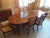 This beautiful sold French Regency style cherry dining room table (with pads) with chairs was purchased in 1963. The oval...