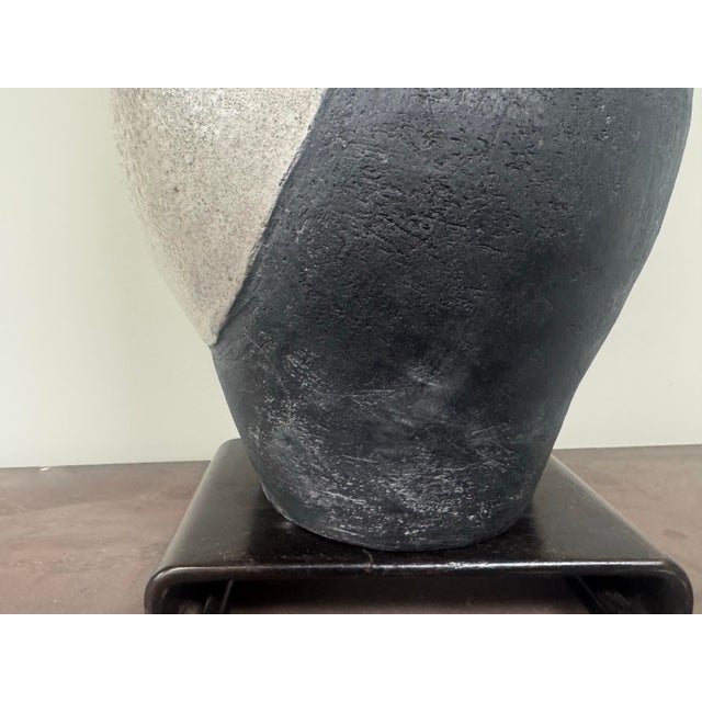 Mid-Century Abstract Free-Form Pottery Vase- Sills Studio Offered is a beautifully unique, original signed Free Form Vase....