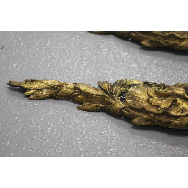 Gilt Bronze Furniture Pediments, 1890s, Set of 2 For Sale - Image 10 of 18