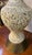 Early Mid Century Incised, Carved Chalkware Asian Lamp For Sale - Image 4 of 5