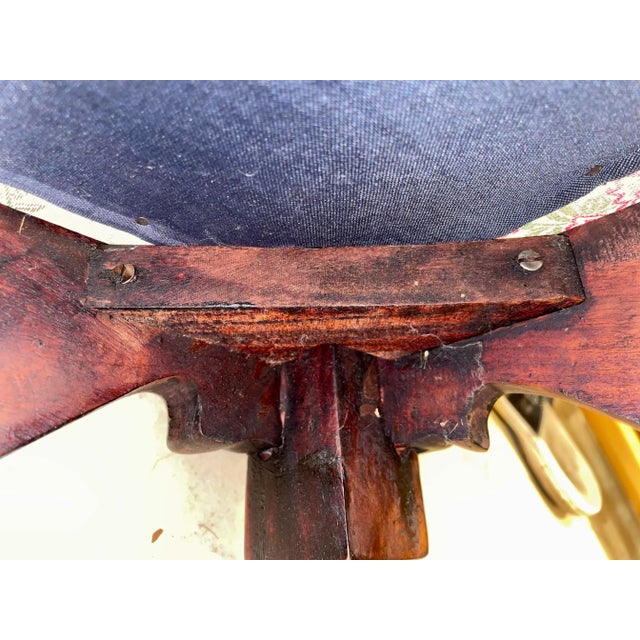 Late 20th Century Renaissance Style Walnut Corner Chair For Sale - Image 12 of 12