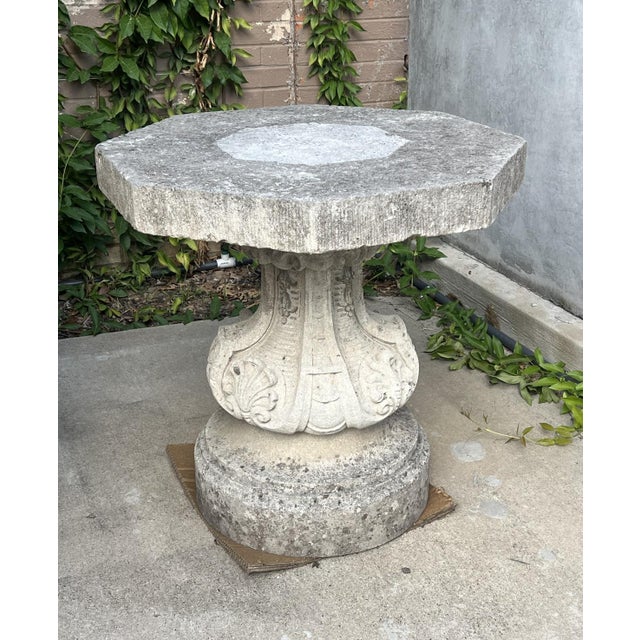 More information coming soon… A wonderful French table from the 1900s, this cast stone octagonal table can be used inside...