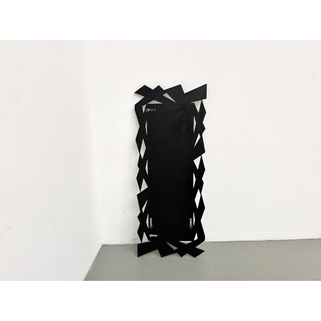 Vintage Graphic Faceted Mirror, 2000s For Sale - Image 11 of 13