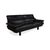 Modern Alanda Leather Two-Seater Black Sofa Manual Function by Paolo Piva for B&B Italia C&B Italia For Sale - Image 3 of 15