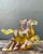 Vintage Amber Cast Lucite Running Horse Sculpture For Sale - Image 9 of 15