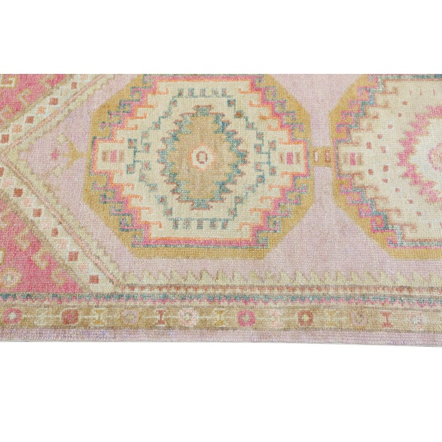 Modern Turkish Oushak Rug 3'1" x 8'8" For Sale - Image 4 of 9