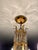 1940s 1940s Crystal Fringe Chandelier; Six Light, Hammered Brushed Brass, Glass Crystal Hollywood Regency Lighting For Sale - Image 5 of 12